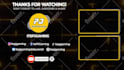 make youtube outro, end screen animation