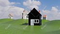make a realistic 3d analog horror animation or liminal space