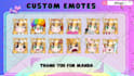 draw twitch emotes, chibi emotes, animated emotes, vtuber model for stream