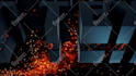 create 3d grunge metal and fire logo intro