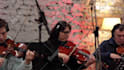 record live strings section in professional studio
