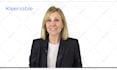 be your british video spokesperson on white screen with logo