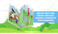 create a childrens adventure book promo video