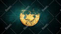 create smoking gold particles animation for logo or text