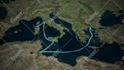 create a travel route map animation video