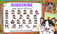 create custom cute chibi emotes for twitch, and discord