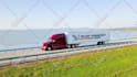 do logistic shipping truck trailer video