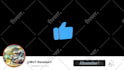 do youtube insta facebook 3d subscribe button with transparent bg