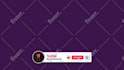 make animated youtube subscribe and social media lower thirds