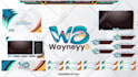 design animated twitch overlay screens and logo
