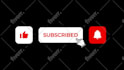design and animate subscribe animation and bell icon animation overlay