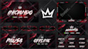 design animated custom twitch overlays,facecam and full stream