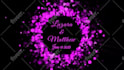 animate wedding monogram titles
