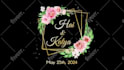 animate wedding monogram titles