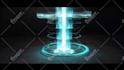 make 3 hologram,futuristic,hud 3d logo intro animation