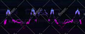 create glitch logo visuals for dj gigs