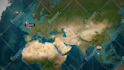 create plane travel route map animation for vlogs and video