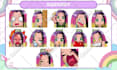 draw twitch emotes, chibi emotes, animated emotes, vtuber for stream