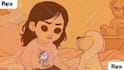 create cinematic hand drawn, 2d anime style animation, with soft backgrounds