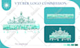 design twitch, vtuber logo, anime kawaii, gaming , cute for streamer