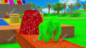 create 3d animal crossing fountain animation