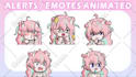 create your twitch cheermotes, alerts or emotes animated