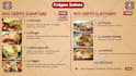 design restaurant digital menu, static tv screen, tv animated menu board
