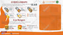 create food and drink menu animation promotional video or tv digital menu