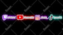 create an animated social media overlay