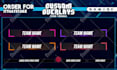 design animated overlay, screens and alerts for twitch