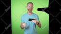 be your energetic bearded 4k green screen video spokesperson