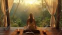 create cozy rain ambience video loop