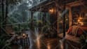 create cozy ambient relaxing rain video for youtube channel