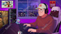 create lofi loop animation illustration and animated gif