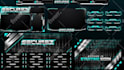 create animated twitch, kick overlay, logo, twitch, kick stream package