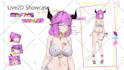 rig live2d vtuber model with advanced physics