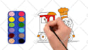 make coloring page video for youtube kids