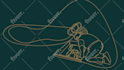 do unique single continue, one line art and animation