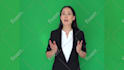create a professional spokesperson video in german