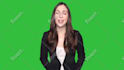 create a green screen spokesperson video