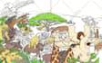 draw sfw complex background illustration for you
