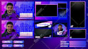 design custom animated twitch overlay and kick overlay