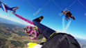 promote your logo and website in flying jet skydive video