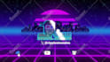 do retro 80s intro video and neon light animation