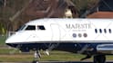 add your business logo or text on a jet plane video