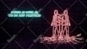 create modern neon lyric video