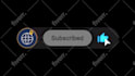 create youtube subscribe and social media popup animations