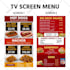 design digital menu boards for restaurants or TV screens