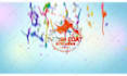create color paints mixing and splashing logo animation