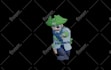 model realistic low poly 3d game character with pbr textures